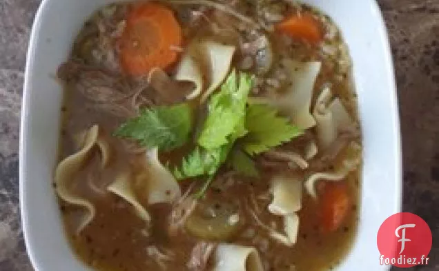 Soupe de Dinde Restante (Mijoteuse)
