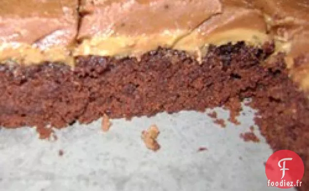 Brownies au Beurre d'Arachide en Couches