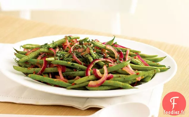 Haricots Verts Frais et Basilic