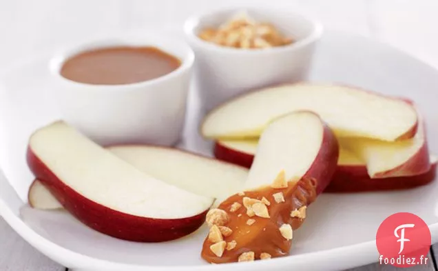 Trempette Crémeuse au Caramel Et au Beurre d'Arachide