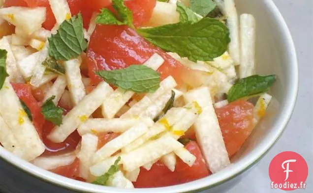 Sain et Délicieux: Salade de Jicama et de Pastèque