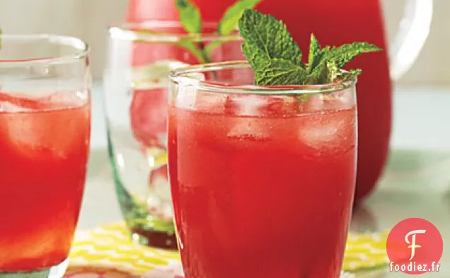 Pastèque à la Menthe Citron-Citron Vert Agua Fresca