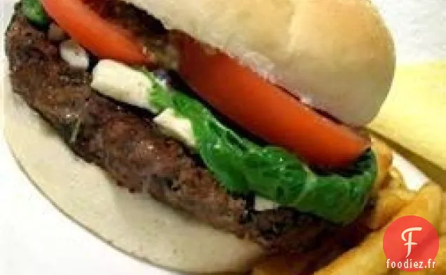Hamburgers au Gorgonzola Grillé - Basilic