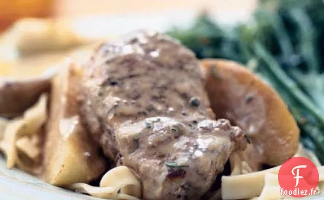 Médaillons de Porc avec Double Compote de Pommes