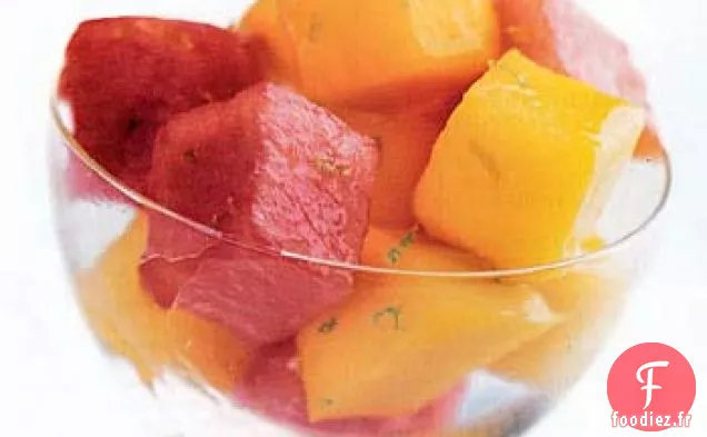 Pastèque et Mangue au Citron Vert