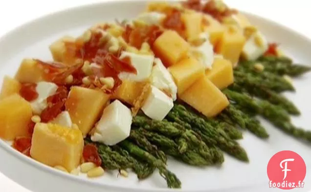 Salade d'Asperges Grillées et de Melon