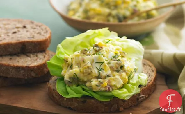 Sandwich à la Salade d'Œufs à l'Aneth et aux Câpres