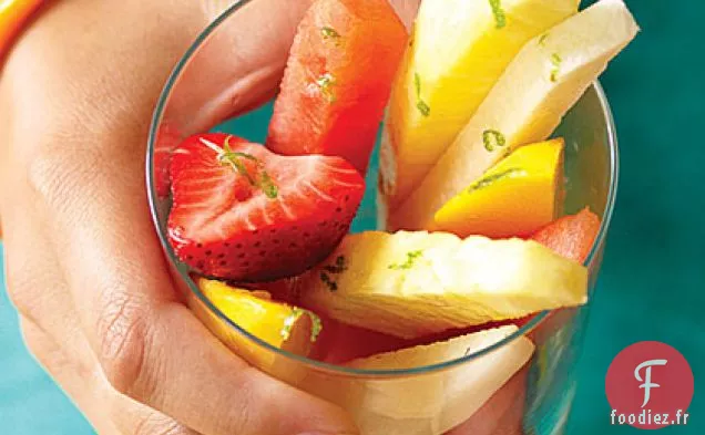 Cocktail de Fruits avec Vinaigrette à la Margarita