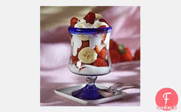 Dessert aux Fraises et à la Crème