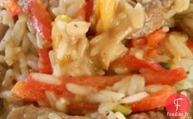 Riz au Poivre et Boeuf Confettis