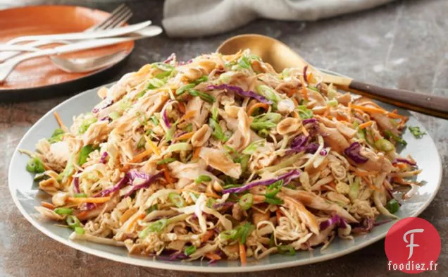 Salade de Poulet Asiatique, Chou et Nouilles