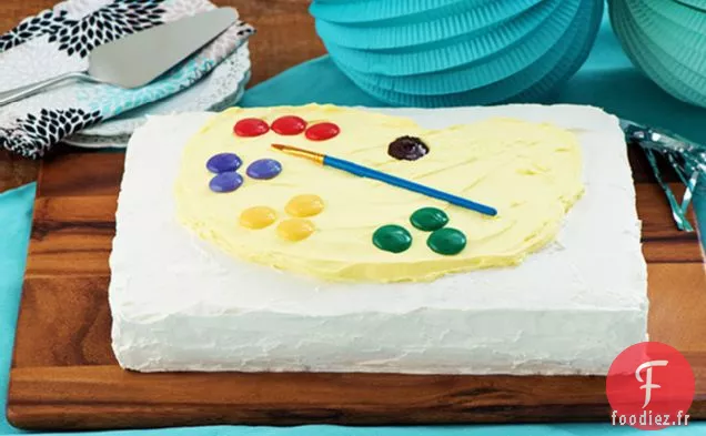 Gâteau d'Anniversaire Palette d'Artiste