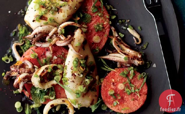 Salade de Pastèque et de Calamars