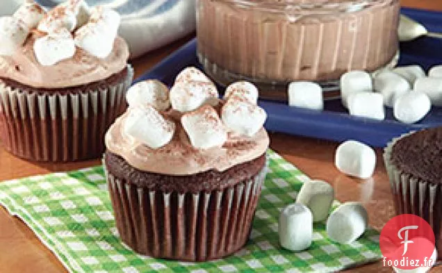 Cupcakes Chauds au Cacao et à la Guimauve