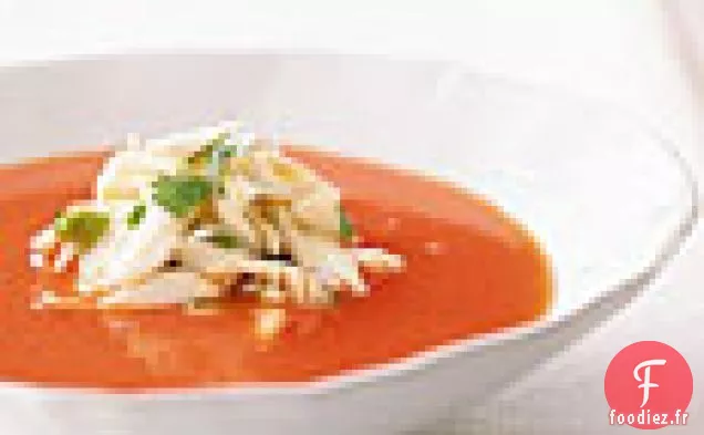 Soupe de Pastèque aux épices Thaïes et à la chair de Crabe