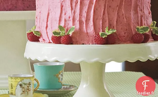 Glaçage à la Crème au Beurre aux Framboises