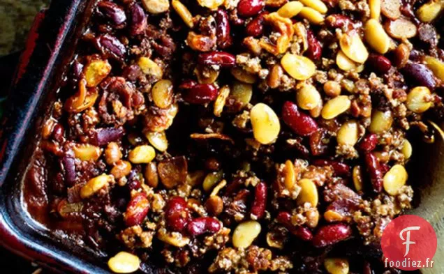 Boeuf Barbecue, Bacon, Cocotte de Haricots