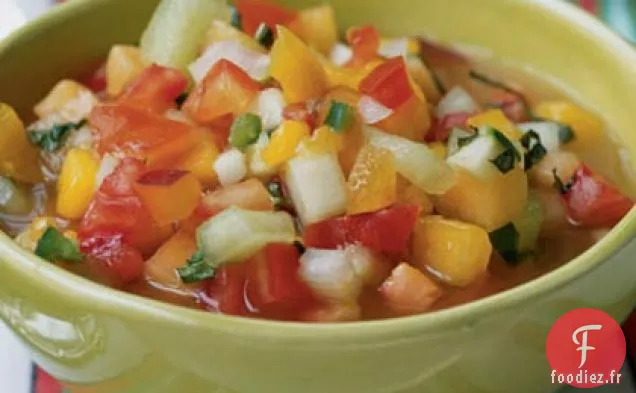 Gaspacho aux Tomates et aux Fruits