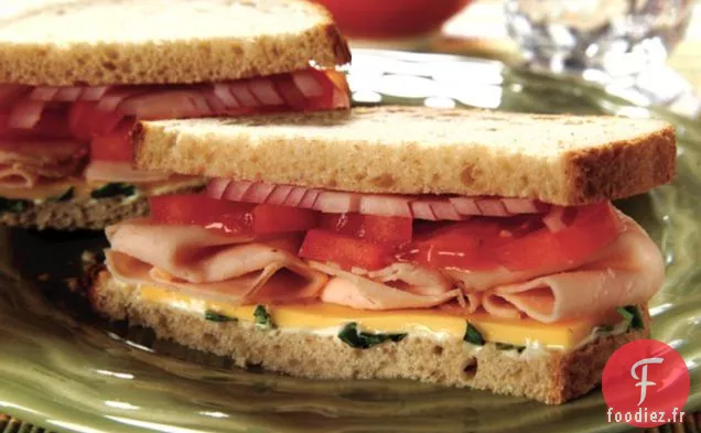 Délicieux Sandwich à la Dinde et au Fromage