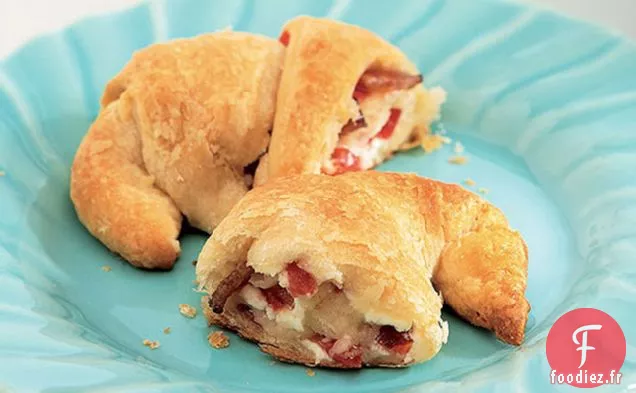 Croissants Bacon, Fromage et Tomates