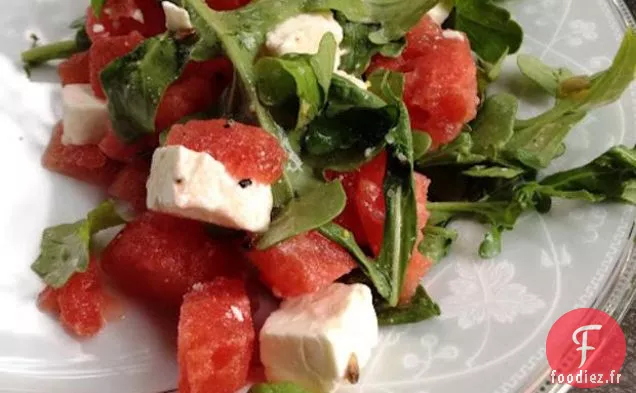 Salade de Feta au Melon d'eau