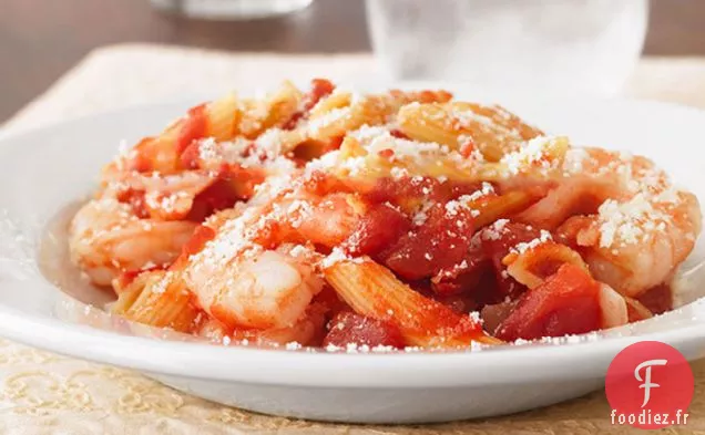 Pâtes aux Crevettes Pomodoro