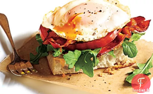 Sandwichs BLT aux Œufs au plat