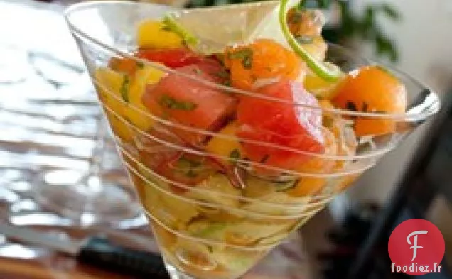 Mélange de melon et de raisin