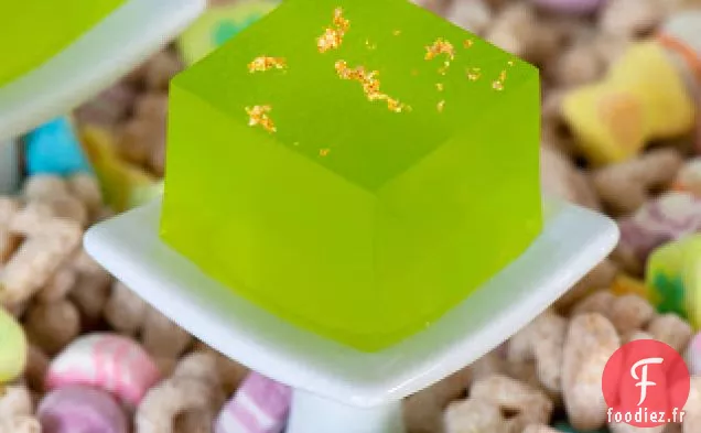 Coup de gelée de Martini Melon Poire (aka Lucky-tini)