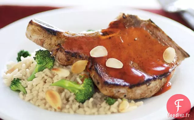 Dîner de Côtelettes De Porc Simplement Glacées