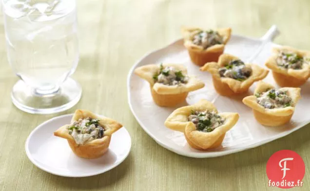 Tartelettes Crémeuses aux Champignons