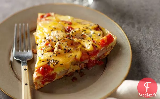 Poêle aux Pommes de Terre et aux Œufs au Fromage