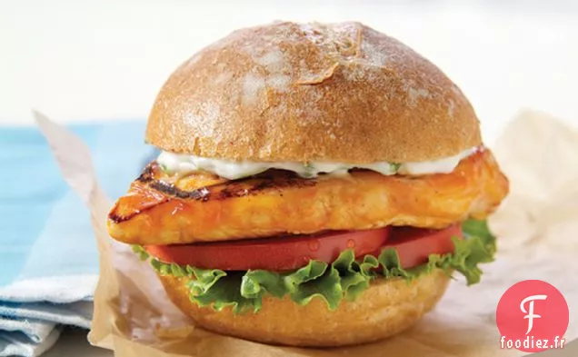 Sandwich au Poulet de Buffle Grillé