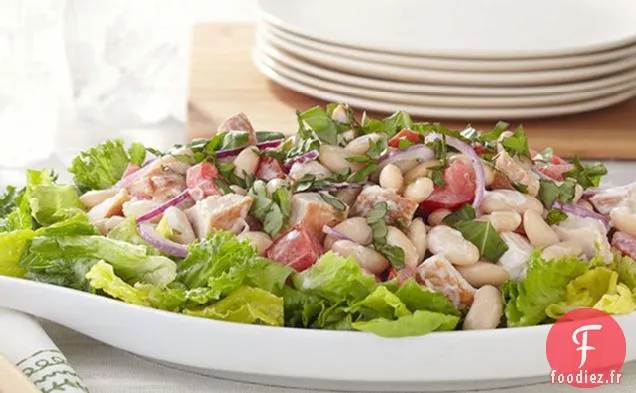 Salade de Haricots Blancs et Poulet Rôti