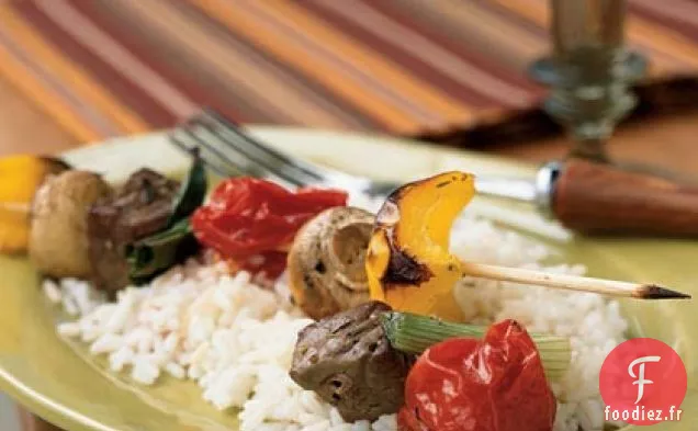 Brochettes de Bœuf et de Légumes