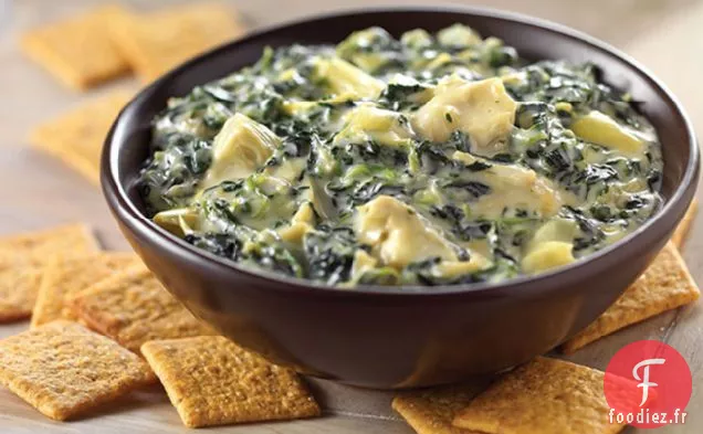 VELVEETA Queso Blanco Trempette aux Épinards et Artichauts