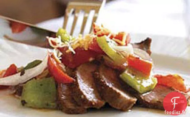 Steak de Tomates et Poivrons