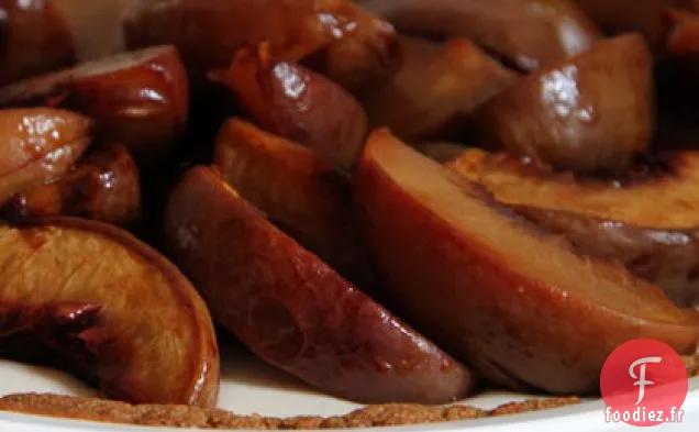 Tarte aux Pêches Rôties à la Vanille