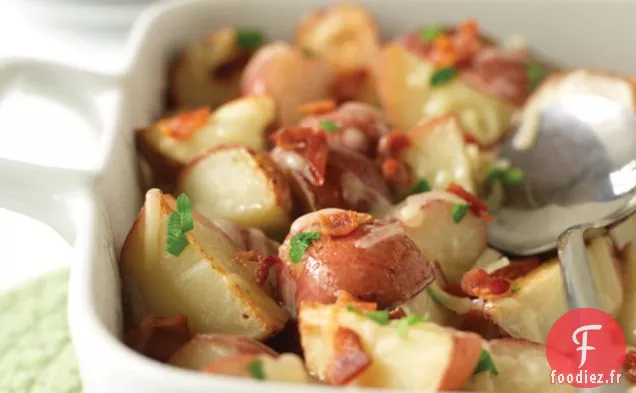 Pommes de Terre Rouges au Fromage au Bacon