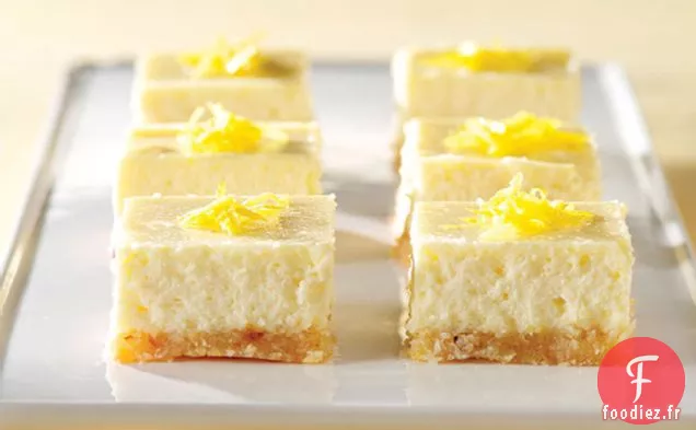 Barres de Gâteau au Fromage au Citron PHILADELPHIA en 3 Étapes