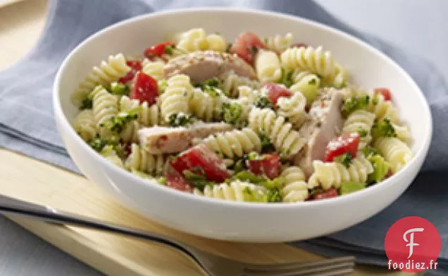 Pâtes Rapides au Poulet et au Parmesan