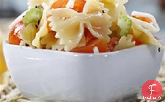 Farfalle Barilla® avec Giardiniera, Tomates Cerises et Mozzarella Râpée