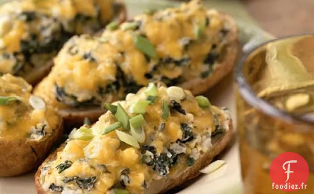 Pommes de Terre Aux Épinards Cuites Deux Fois