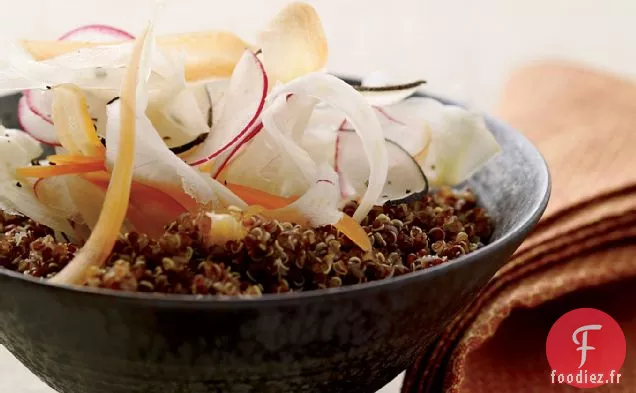 Salade de Quinoa Citronnée aux Légumes Rasés