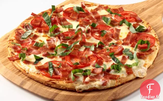 Pizza au Bacon Blanco à la Dinde