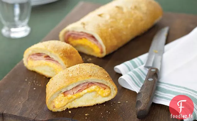Jambon et Cheddar dans un pain