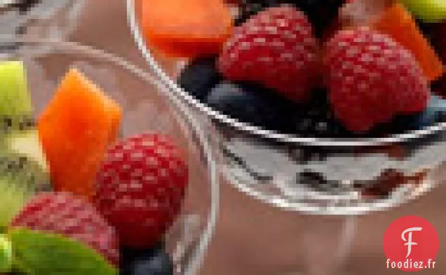 Salade de Fruits aux Herbes, Agrumes, Menthe-Érable ou Sirop de Base