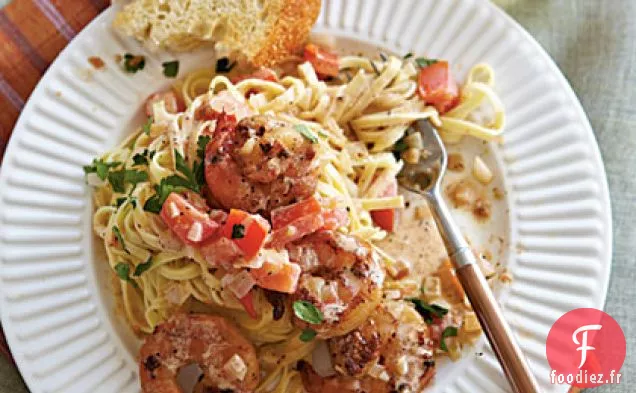 Linguine aux Crevettes Épicées