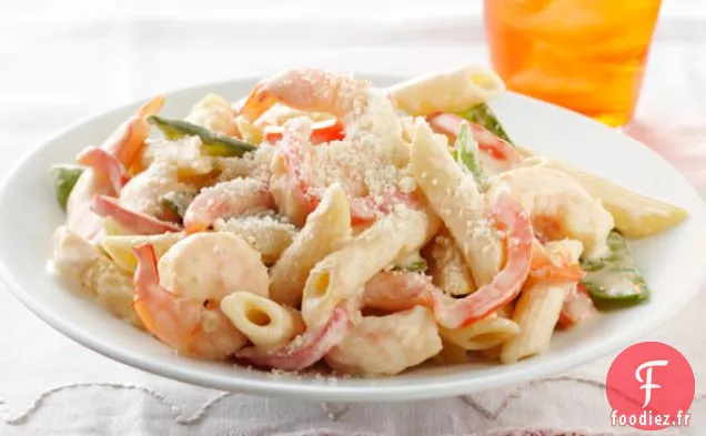 Pâtes Crémeuses Aux Crevettes