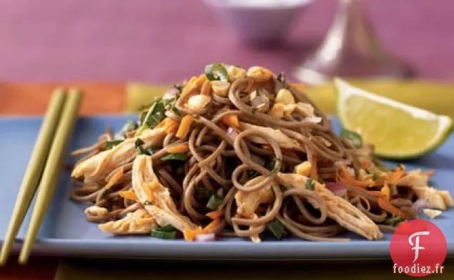 Salade de Soba au Poulet aux Arachides